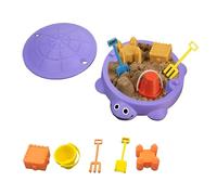 Mini Turtle Sandbox for Desk, Desktop Sandbox Turtle with Soft Sand & Small Tools, Desktop Zen Garden Kit with Lid, Desk Decor Accessories for Home Office, Stress Relief Sensory Toy