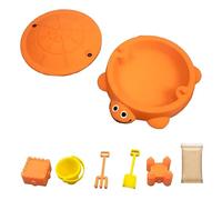 Mini Turtle Sandbox with Lid- Desk Zen Garden Kit, Adult Sensory Sandscape with Molds, Sand & Mini Tools, Zen Garden for Desk, Fun Gifts & Home Office Decor for Meditation and Stress Relief