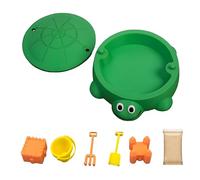 Mini Turtle Sandbox with Lid- Desk Zen Garden Kit, Adult Sensory Sandscape with Molds, Sand & Mini Tools, Zen Garden for Desk, Fun Gifts & Home Office Decor for Meditation and Stress Relief
