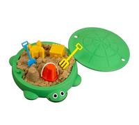 Mini Turtle Sandbox with Lid for Desk, Mini Turtle Sandbox Desk Toy with Soft Moldable Space Sand and Small Tools, Cute Zen Garden Kit for Home and Office