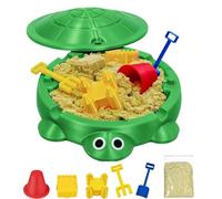 Mini Turtle Sandbox Zen Garden Toys, 3D Printed Turtle Sandbox with Play Sand for Kids, Mini Turtles Sandbox with Lid Toys Molds & Tools, Easter Gifts for Kids, Stress & Anxiety Relief Home Desk Decor