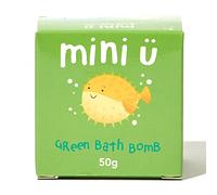 Mini U Single Green Bath Bomb for Kids - Colourful Fizzing Green Bath Bomb with a Sponge Toy Surprise Inside