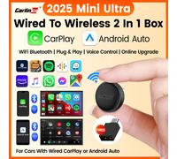 Mini Ultra 3 CarlinKit 5.0 Wireless Adapter Wireless CarPlay Android Auto For OEM Car Plug & Play WiFi Bluetooth Auto Connection Brands Genuine Mini Ultra 3