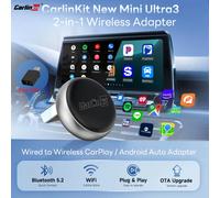 Mini Ultra 3 CarlinKit 5.0 Wireless Adapter Wireless CarPlay Android Auto For OEM Car Plug & Play WiFi Bluetooth Auto Connection Brands Genuine Mini Ultra 3