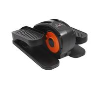 Mini Under Desk Elliptical Machine Five-Speed Adjustable Leg Trainer Compact Fitness Equipment with Remote Control and LED Display for Home Office Use Enhancing Mobility (Orange)