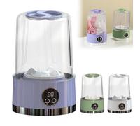 Mini Underwear Washer Machine,Portable Cordless Rechargeable Washing Machine,1L Travel Washing Device Cleaning Underwear,Socks and Baby Clothing for Apartments/Dorms/Camping/RV Travel (White)