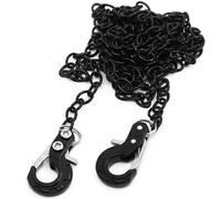Mini Universal RC Tow Hook with Black Chain for Axial SCX10, HSP 94180, RC4WD D90, Traxxas TRX4, CC01, D110, TF2, Tamiya TRX4-24mm Hook, 100cm Chain for Crawler, Off-Road, and Recovery Models(Black)