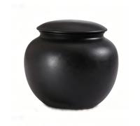 Mini Urn Memorial Good sealing pet urn cat small dog urns for ashes Ceramics Pet Small Token cremation for Cat Ashes for (black)