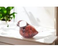 Mini urn - Urn - Bird - Glass - Red Heart