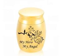 Mini Urns for Ashes, Memorial Ashes Keepsake Ashes Box Metal Small Ash Funeral Urn Mini Cremation Human Ash for Pet or Human Ash