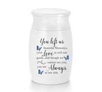 Mini Urns for Human Ashes 3 Inch Small White Urn Aluminium Memorial Small Keepsake Urn Mini Cremation Funeral Urn Ashes Holder