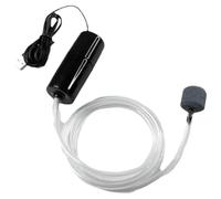 Mini USB Aquarium Air Pump, Ultra Silent 1-2W Fish Tank Oxygen Pump with Air Stone and Silicone Tube, Portable USB Powered Oxygenator for Small Medium Aquariums, Ponds & Outdoor Fishing (Black)