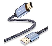 Mini USB Cable 6M, Nanxudyj USB 2.0 Type A to Mini B Cable Data Charging Cord,Compatible for Hero HD,PS3 Controller, Phone,MP3 Player,Dash Cam,Digital Camera,SatNav,GoPro,GPS Receiver,Dash