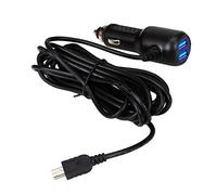 Mini USB Car Charger for Dash Cam Power Lead Cable Power Supply Adapter 12V to 5V with Straight Mini USB Connector For Dash Cameras Sat Navs