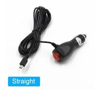 Mini USB Dash Cam Charger Cable for Car with On Off Switch Supports DC12V 24V Input Output 5V 2A Provides Stable Power to Car DVR Camera (Straight)