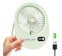 Mini USB Desk Fan Rechargeable Ultra Quiet 180° Folding 6 Speeds Small Fans