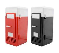 Mini Usb Fridge - Retro Pink Compact Freezer, Usb Drink Warmer, Portable Beverage Keeper, Miniature Fridge Box with Cute Modern Design | Personal Can Freezer for Teens Family Home Dorm Study Desk Cool