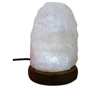 Mini USB Himalayan Pink Salt Lamp 1 Lb (500 GMS) Light Weight with Wooden Base Bulb Included (White, 10 cm x 7 cm - (500 Grams)