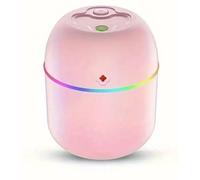 Mini USB Humidifier with LED Colour Ring, Air Freshener, Pink
