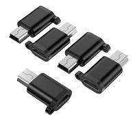 Mini USB Male to Micro USB Female Adapter, Mini USB2.0 Male Convert Connector Support Charging &Data Transfer Compatible for Digital Camera/MP3 Player/Mobile Hard Drive/Dash Cam(5 Pack)