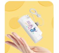 Cute Stitch Mini Lightning USB Power Bank 5000mAh - Small Portable Charger Compatible with iPhone 14/13/12/11/XS/XR/X/8/7/6/Plus & More - Plug-in Power Bank