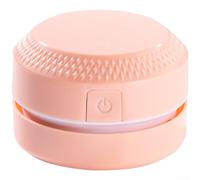 Mini USB Rechargeable Wireless Desktop Vacuum Cleaner with Strong Suction Power, Compact Portable Design for Dust and Paper Scrap Removal on Desk Surfaces (Powder)