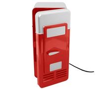 Mini USB Refrigerator - ABS Metal 19x9x8cm, Personal Drinks Cooler Warmer with Insulation and Cooling Function | Compact Portable Desktop Appliance, Small Fridge for Beverage Food Storage