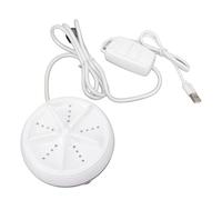 Mini USB Washing Machine, Portable Travel Washer Ultrasonic Turbine, Adjustable 4 Level Remote Control for Camping, Dormitory, Socks, Underwear, Easy to Carry and Store