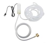 Mini USB Water Pump Self-Priming System with 4L/Min Flow Rate Energy Consumption Portable Aquarium Fountain Pump Submersible Circulation for Indoor Outdoor Plants Hydroponics (5Meter)