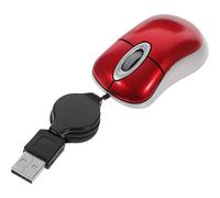 Mini USB Wired Mouse with Retractable Cord for Laptop and PC, Compatible with all and Devices, Ideal for Travelling, No Battery Required