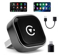 Mini USB Wireless CarPlay Adapter for iPhone & Wireless Android Car 2-in-1 Adapter | Convert Wired to Wireless for iPhone & Android | Fast Auto Multimedia Dongle, USB Type-A and C Support