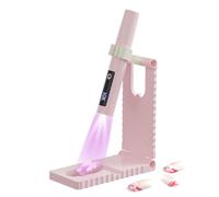 Mini UV LED Nail Lamp with USB Charging, Rechargeable Compact Nail Dryer for Gel Polish, Travel-Friendly Size 5.63×4.84×0.91 Inches Ideal for Home Salon Camping Road Trips