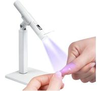 Mini UV Light for Nails, Cordless Rechargeable Flash Cure Lamp, Nail Curing Lamp with Stand for Starter Salon DIY/Home Manicure/Travel