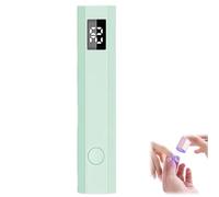 Mini UV Light for Nails - Fast Drying Handheld LED Nail Lamp, Portable Pen Shaped Design for Gel Polish at Home Salon, Lightweight UV Gel Light for Travel and Beginners (Green)