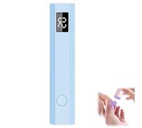 Mini UV Light for Nails - Fast Drying Handheld LED Nail Lamp, Portable Pen Shaped Design for Gel Polish at Home Salon, Lightweight UV Gel Light for Travel and Beginners (Blue)