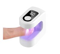Mini UV Light for Nails - USB Rechargeable Fingernail Lamp, Mini Nail Lamp, Portable Nail Curing Light with 2 Timing Modes | Compact Manicure Pedicure Dryer for Studio Salon Camping Airplane Travel
