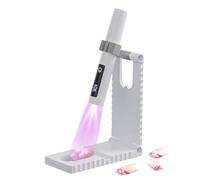 Mini UV Light for Nails, USB Rechargeable Lamp, LCD Nail Dryer, 2 Timing Modes, Compact Design, Fast Curing, Travel Friendly, Easy, Perfect for Manicure, Pedicure, Salon, 14.2x12.2x2.2cm