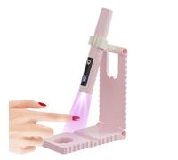 Mini UV Light for Nails, USB Rechargeable Lamp, LCD Nail Dryer, 2 Timing Modes, Compact Design, Fast Curing, Travel Friendly, Easy, Perfect for Manicure, Pedicure, Salon, 14.2x12.2x2.2cm