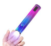 Mini UV Nail Lamp - 4.06 Inch Light | ABS Housing - Handheld Gel Curing Lamp With LED Display USB Rechargeable 3W Portable Nail Dryer For Home Salon Travel Manicure Use