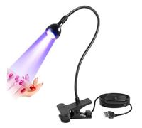 Mini UV Nail Lamp 5W LED Nail Lamp for Gel Polish USB Powered Nail Dryer with Adjustable Brightness Nail Light for Gel Nails Resin Curing and Nail Art