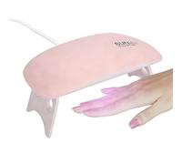 Mini UV Nails Lamps, 6W Curing Lamp with 5V/1A Usb Power Cable, Portable USB Nail Polish Dryer Lamp with 2 Modes 60s/120s Timer for Gel Nails DIY at Home/Travel, Cures All LED/UV Gel Nail Polish(Pink)