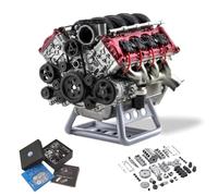 Mini V8 Engine Build Kits That Runs, 3D Printed Resin Model,MAD RC Internal Combustion Model Kit for Adults to Build, Suitable for Model Car AX90104 SCX10Ⅱ Capra VS4-10 Pro/Ultra (V8 Engine)