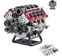 Mini V8 Engine Kits That Runs, Model Engine Kit for Adults, for Ax90104 Scx10ⅱ Capra Vs4-10 Pro/Ultra Model Car