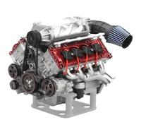 Mini V8 Engine Kits That Runs - V8 Engine Model Kits, Miniature RC Engine Kits for Adults to Build, DIY Plastic Model Suitable for Car AX90104 SCX10Ⅱ Capra VS4-10 Pro/Ultra (V8 II)