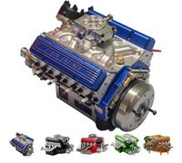 Mini V8 Engine Kits, V8 Small-Block Engine Model Kits, Physical-Experiment Kit for Adults, Realistic Internal Combustion Engine Model Kit, Build Your Own Mini V8 Engine(Green)