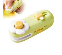 Mini Vacuum Bag Sealer, 2025 New 2 in 1 Heat Sealer and Cutter, Portable Magnetic Food Preserver, Keep Snacks Fresh and Bags Reusable, Kitchen Home Use (Green)