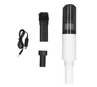 Mini Vacuum Cleaner Cordless Handheld Portable Rechargeable High Power for Home Car Keyboard Cleaning ABS Material 580g (White)