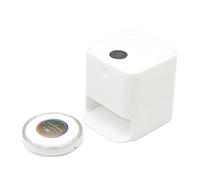 Mini Vacuum Figurine - 3.8x3.2x3.5cm Accessory, Sweeping Robotic Decoration, Cute Miniature Ornament | Mini Vacuum for Bedroom Shelf Study Children's Room Bedside Table