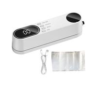 Mini Vacuum Sealer Machine - Handheld Cordless, Food Bag Sealing Device, with 10 Bags and Inflation Function | Rechargeable Vacuum Sealer for Home, Dormitory, Hotel, Apartment, Kitchen, Busines
