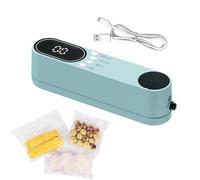 Mini Vacuum Sealer Machine - Handheld Cordless, Food Bag Sealing Device, with 10 Bags and Inflation Function | Rechargeable Vacuum Sealer for Home, Dormitory, Hotel, Apartment, Kitchen, Busines